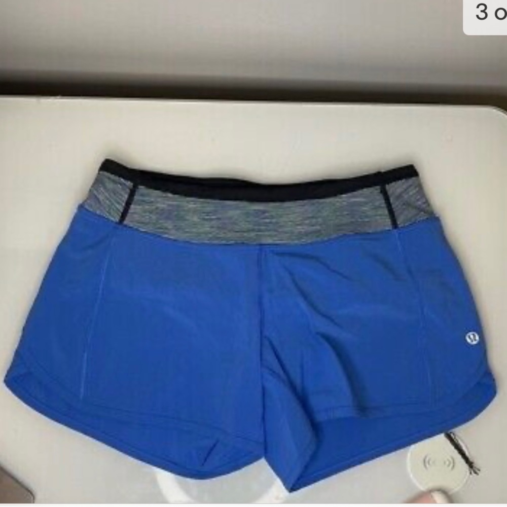 lululemon athletica Blue and Gray Athletic Shorts